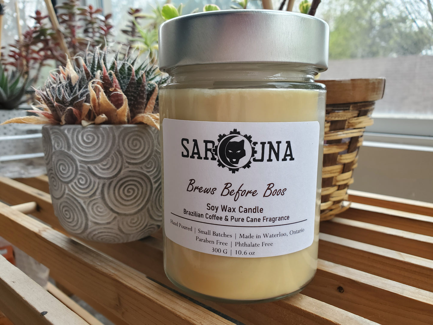 Brews Before Boos Large Soy Candle