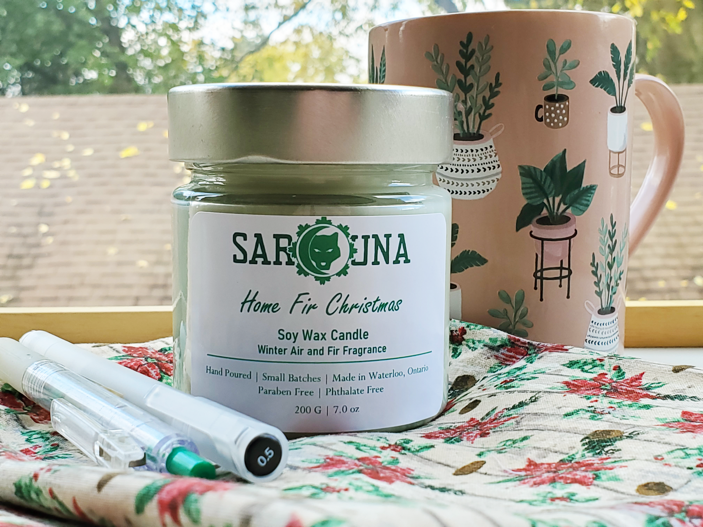 Home Fir Christmas Small Soy Candle