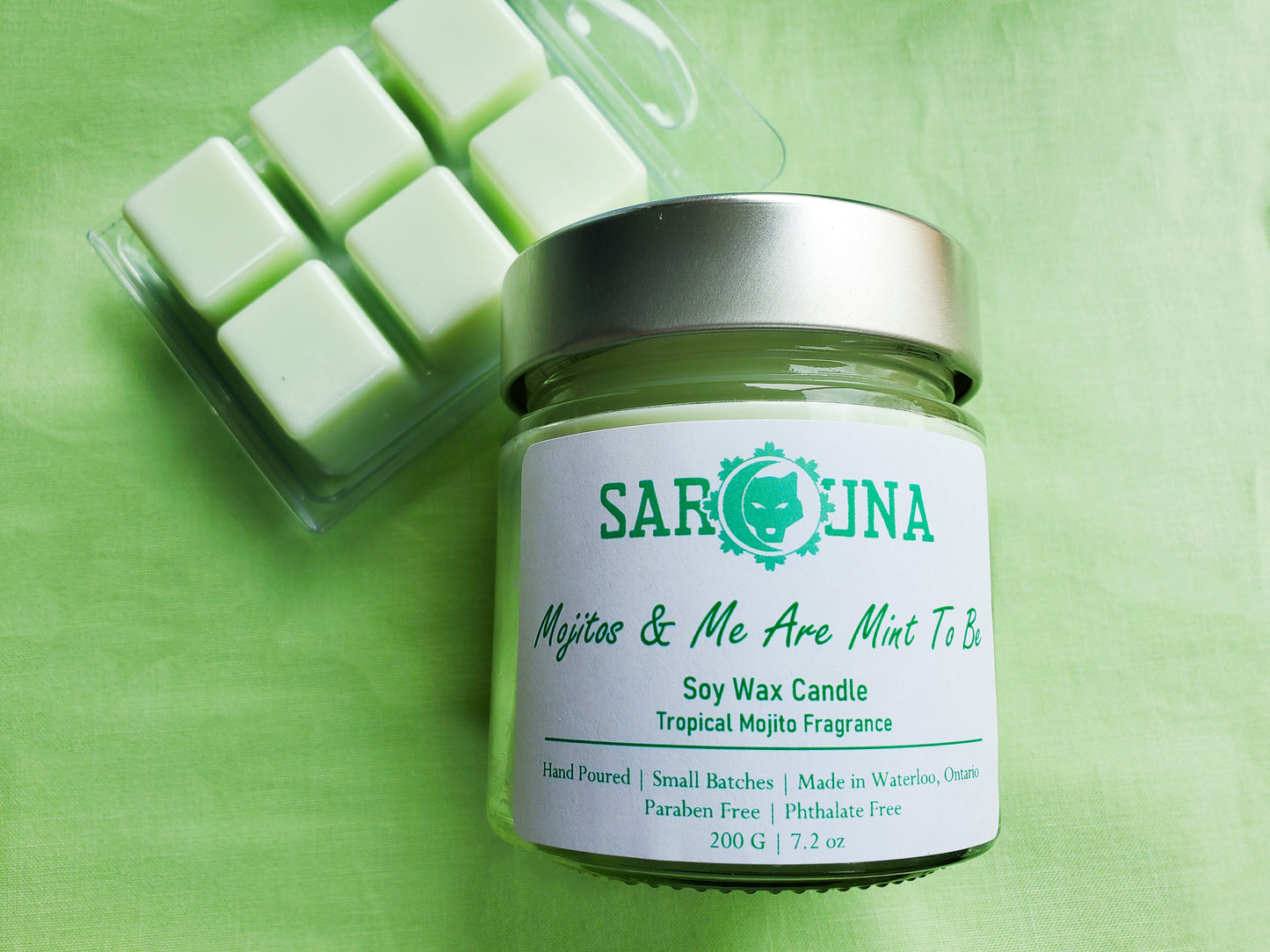 Mojitos & Me Are Mint To Be Small Soy Candle