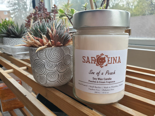 Son of a Peach Large Soy Candle