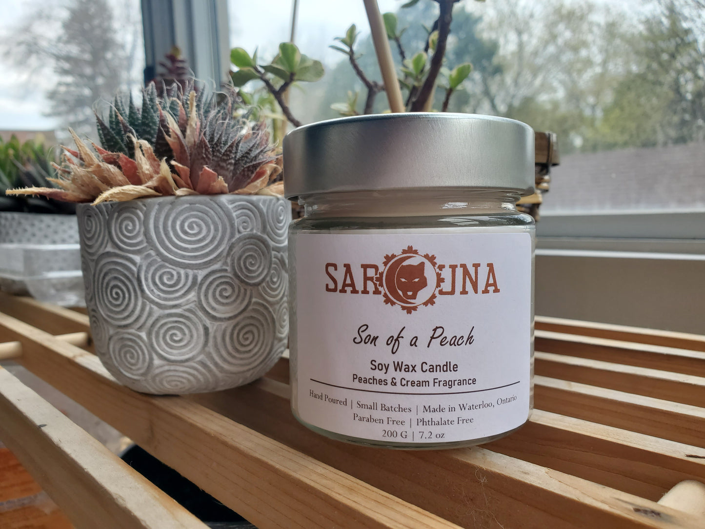 Son of a Peach Small Soy Candle