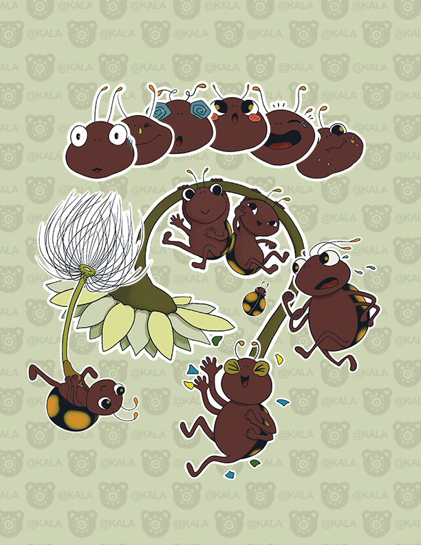 Ladybug Sticker SET A