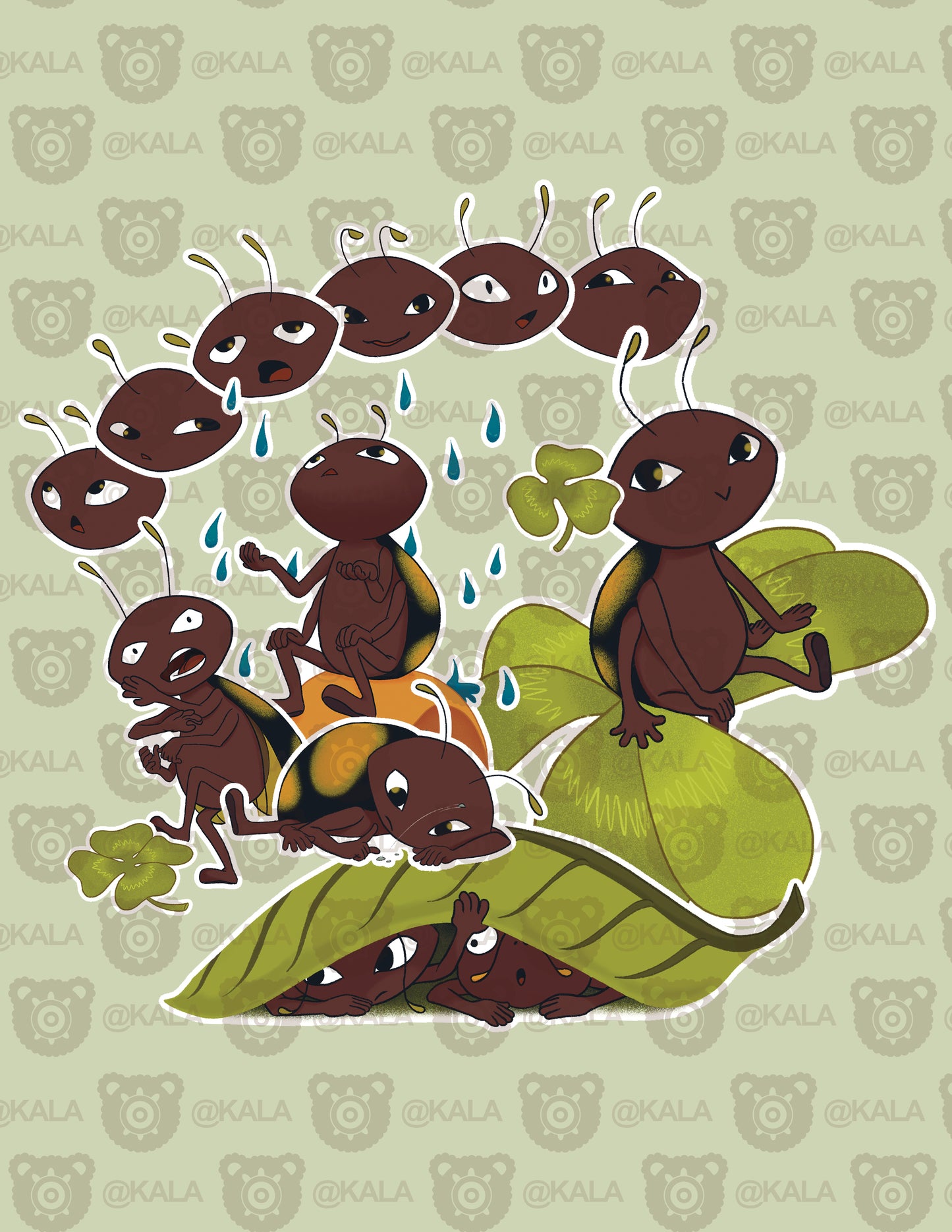 Ladybug Sticker Set B