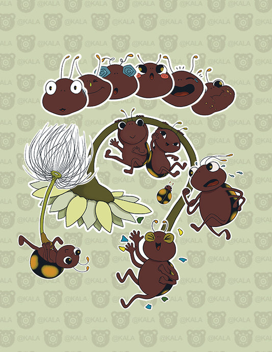 Ladybug Sticker SET A